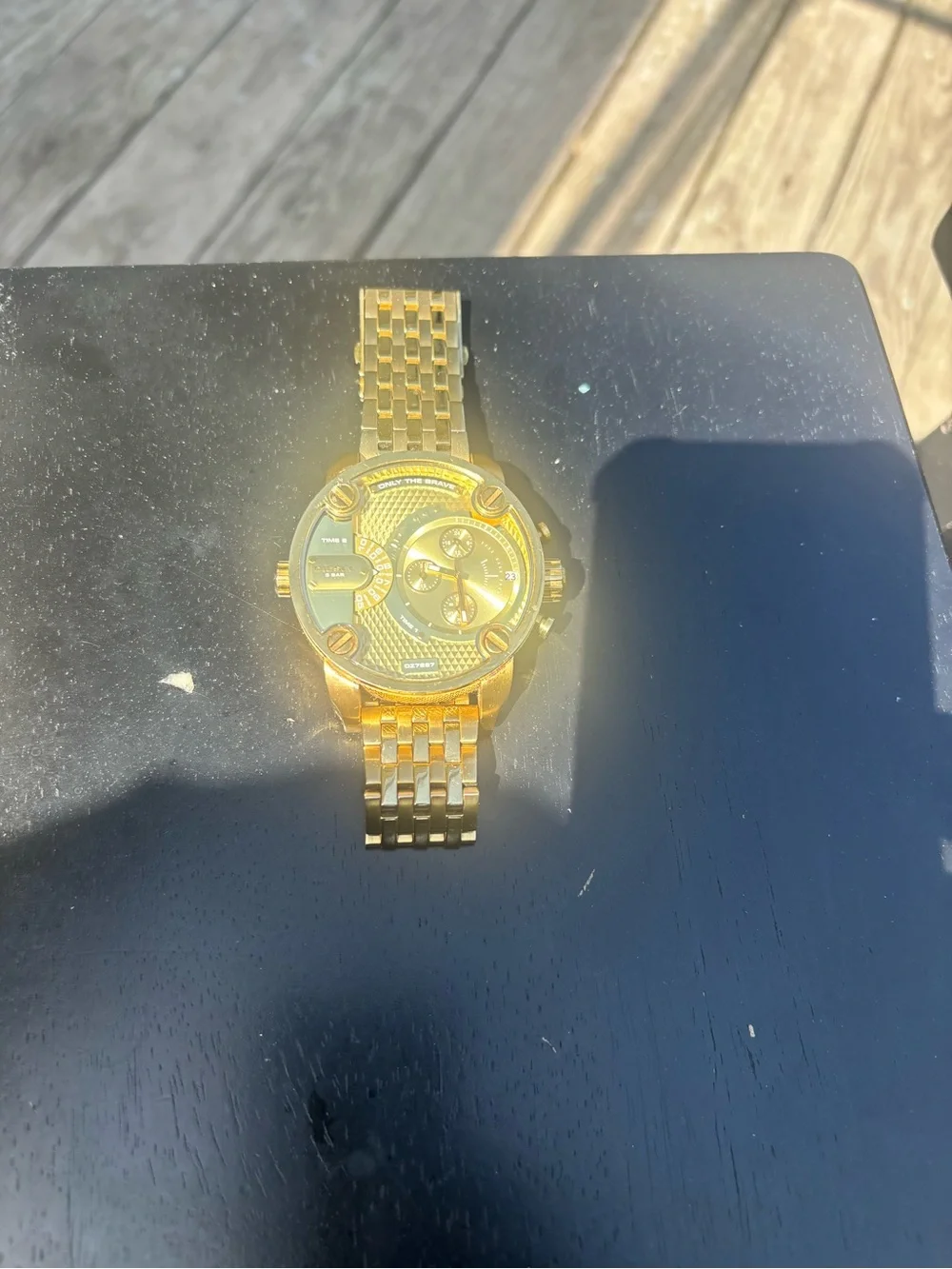 Diesel Gold-Tone Multi-Dial Bracelet Watch